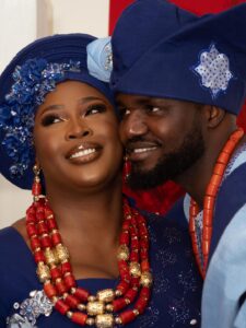 Beautiful couple wedding portrait